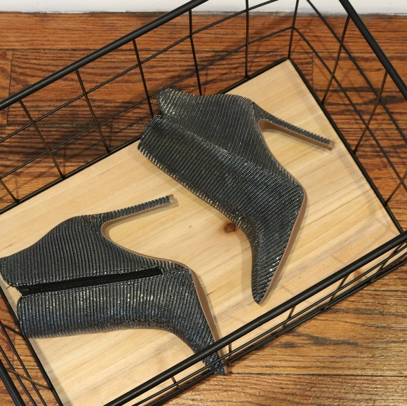 COPY - Black Glitter Booties - Picture 2 of 4